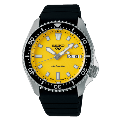 ساعة سيكو فايف اتوماتيك سبورت Seiko 5 Sports Yello...