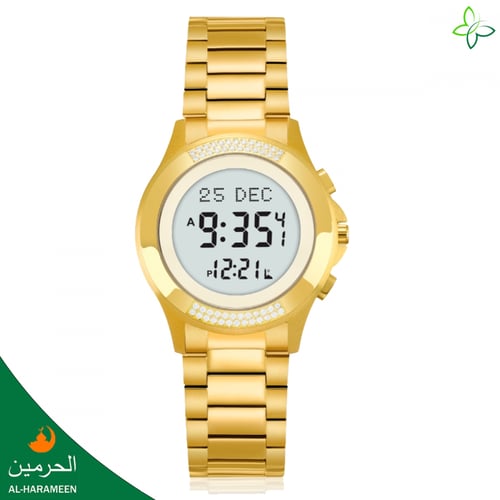 ساعة الحرمين دايموند HA-6371 النسائية مقاس 38MM مر...
