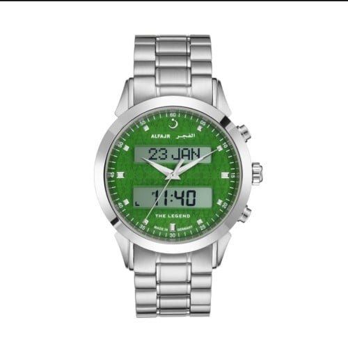 ساعة الفجر الفاخرة 360 ستيل فضي