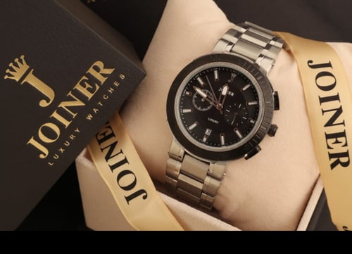 ساعة جوينر رجالي لونين بميناء ازرق JO-1414218