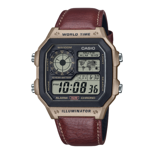 ساعة كاسيو التوقيت العالمي AE-1200WHL-5AV