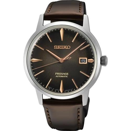 ساعة سيكو اتوماتيك رجالي جلد Seiko Presage Analog...