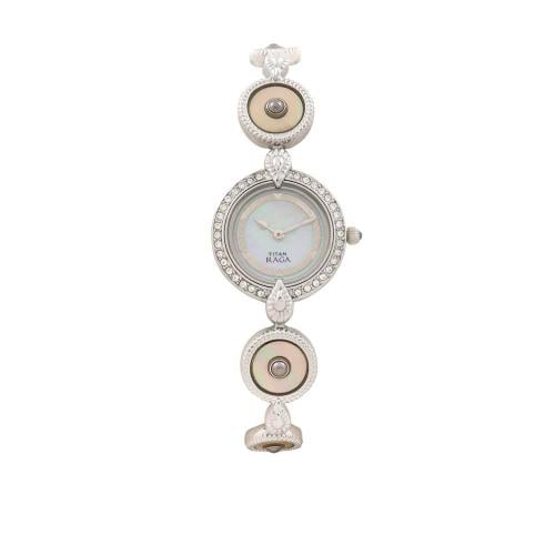 ساعة تيتان راجا Titan Mother Of Pearl Dial Stainle...