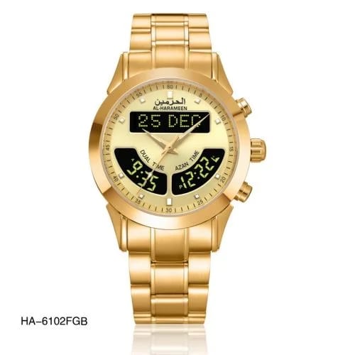 ساعة الحرمين الرجالية الفاخرة HA-6102 قياس 42M