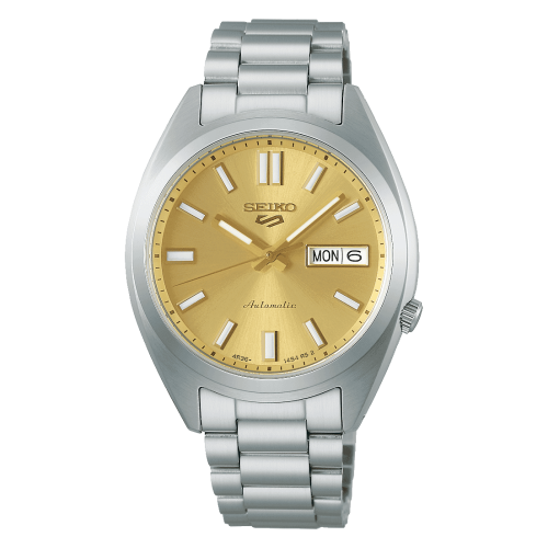 ساعة سيكو فايف اتوماتيك Seiko 5 Sports Golden Dial...