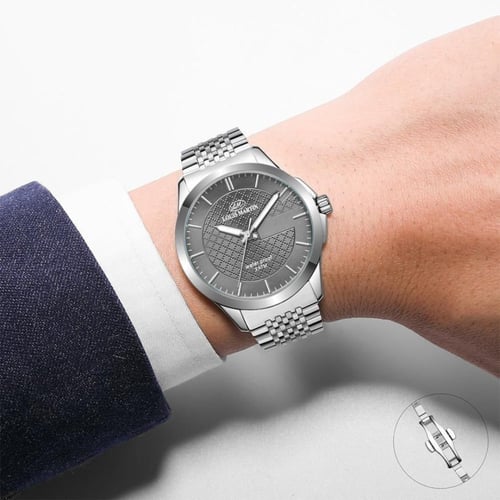 ساعة ستيل رجالي LOUIS MARTIN