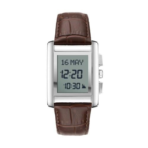 ساعة الفجر الكلاسيكية جلد بني WS-06L