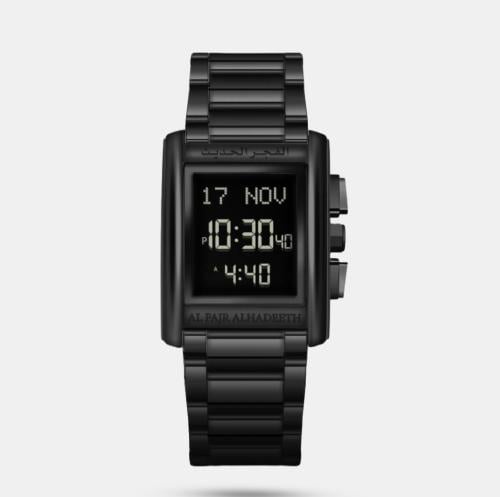 ساعة الفجر الحديث ديلوكس اسود موديل AL208B