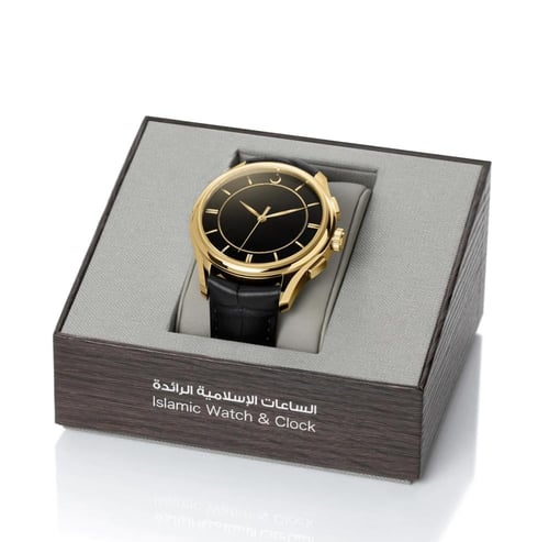 ساعة بريمير 360 ذهبي جلد