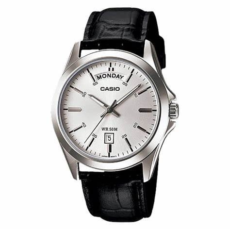 ساعة كاسيو رجالي جلد CASIO Analog Men Formal Watch...