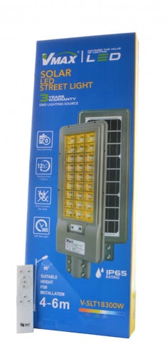 كشاف خارجي لد 300 وات طاقة شمسية بحساس