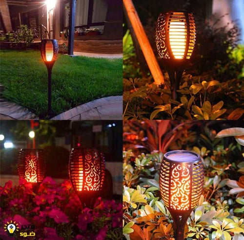 انارة الشعلة 96 ليد بالطاقة الشمسية