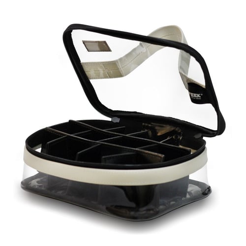 حافظة 12 بيالة شفاف سكري