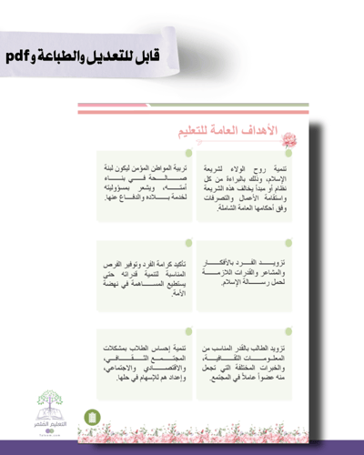 حقيبة -لجميع التخصصات - تصميم همس الورد -للطباعة