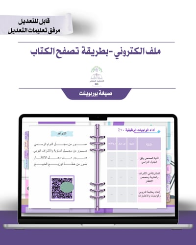 حقيبة - معلمة مسند لها نشاط -إلكتروني