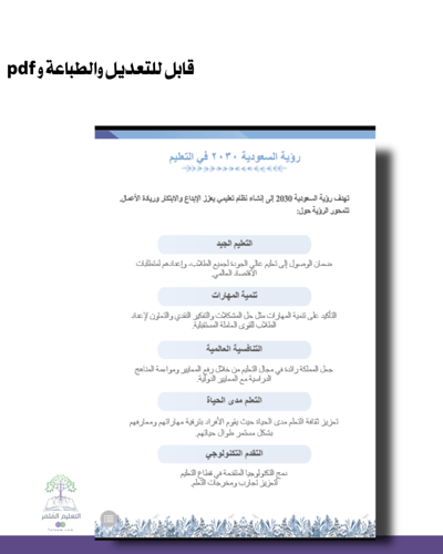 حقيبة -لغة إنجليزي - تصميم أزرق- للطباعة