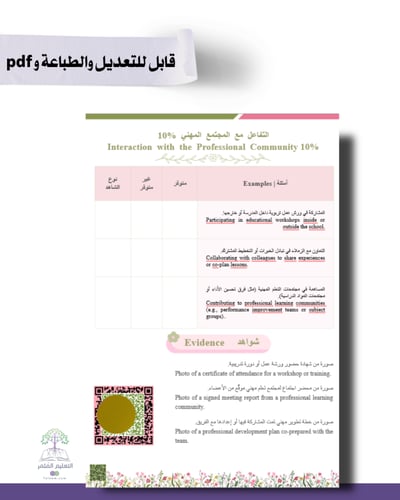 حقيبة -لغة إنجليزي - تصميم برج إيفل- للطباعة