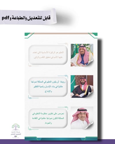 حقيبة -لغة إنجليزي -هوية الوزارة البصرية- للطباعة