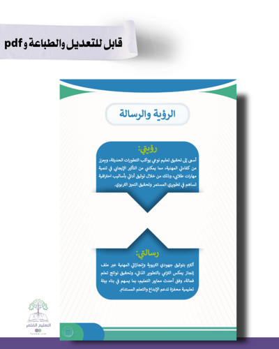 حقيبة -لجميع المواد - تصميم أخضر رسمي - للطباعة