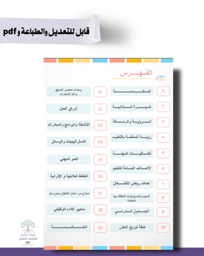 رياض الأطفال - براعم الإنجاز -للطباعة