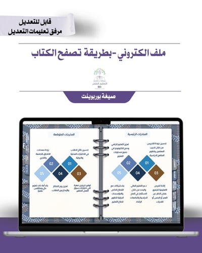 حقيبة -التربية الخاصة رسمي أزرق - إلكتروني