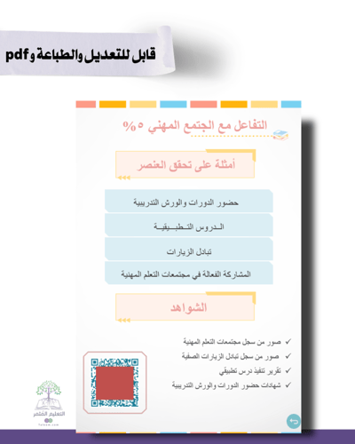 حقيبة -رياض الأطفال -إنطلاقة التميز -للطباعة