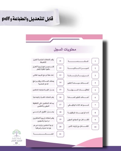 حقيبة -الموجهة الطلابية - للطباعة