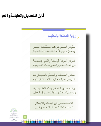 حقيبة -رياض الأطفال -إنطلاقة التميز -للطباعة