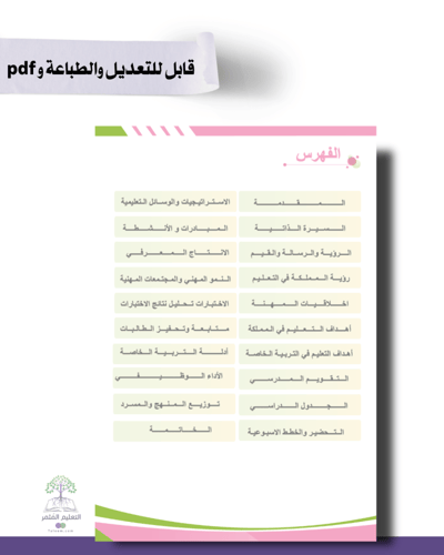 حقيبة -التربية الخاصة - تصميم وردي - للطباعة