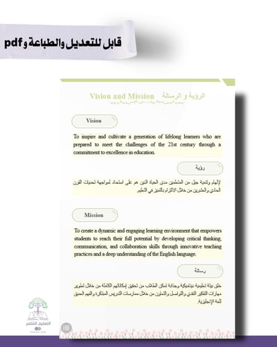 حقيبة -لغة إنجليزي - التوليب -للطباعة