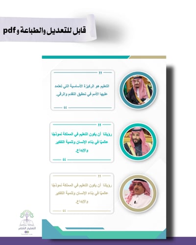 حقيبة - الطاقم الإداري - تصميم مموج أخضر - للطباعة