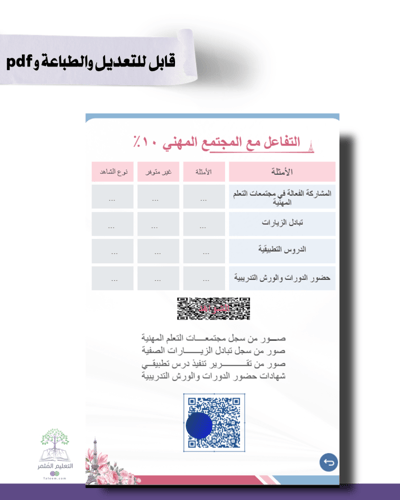 حقيبة -لجميع التخصصات - تصميم برج إيفل -للطباعة