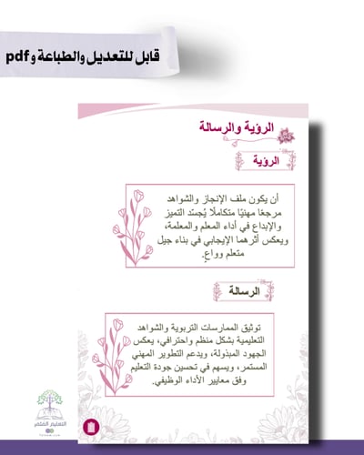 حقيبه لجميع المواد - تصميم الورد البرغندي - للطباع...