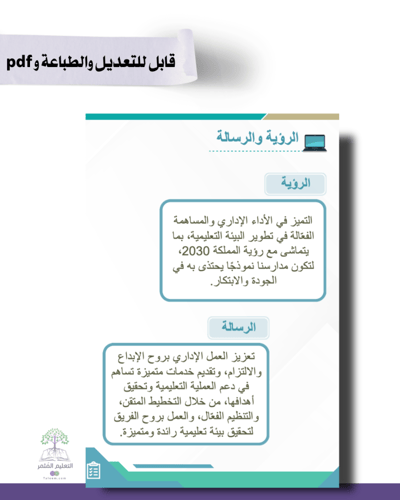 حقيبة - الطاقم الإداري - تصميم مموج أخضر - للطباعة