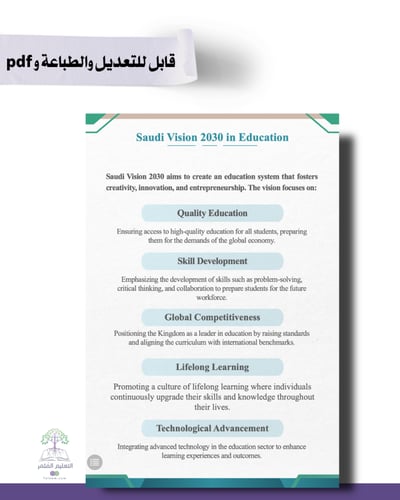 حقيبة -لغة إنجليزي -هوية الوزارة البصرية- للطباعة