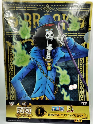 One Piece Brook 20th Anniversary A4 Clear File