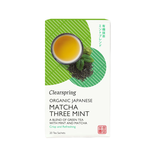 شاي ماتشا ياباني بثلاثة انواع نعناع عضوي 20 كيس