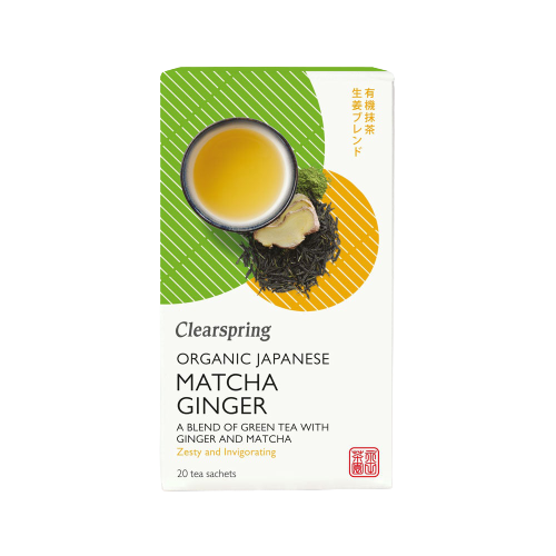 شاي زنجبيل مع ماتشا ياباني عضوي 20 كيس