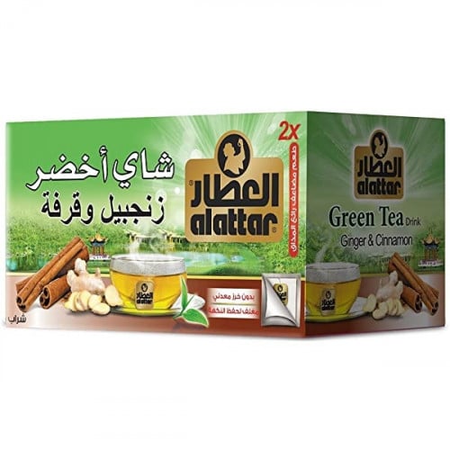 شاي أخضر زنجبيل وقرفه 20 كيس