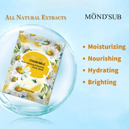ماسك البابونج لتصغير المسام و اصلاح البشرة من موند...