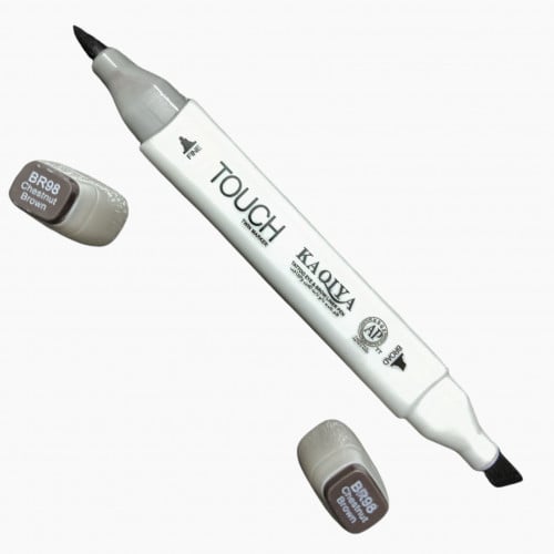 قلم تاتو للعين و الحواجب بني درجة BR98 من كاكيا