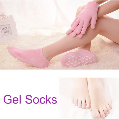 جوارب سيلكون لون وردي