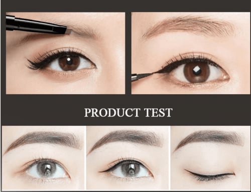 قلم حواجب وايلاينر كاكيا بني غامق رقم 104