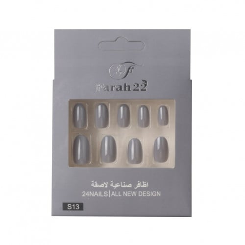 طقم اظافر تركيب لامعة رقم 13 - مناسبة لكل الاوقات