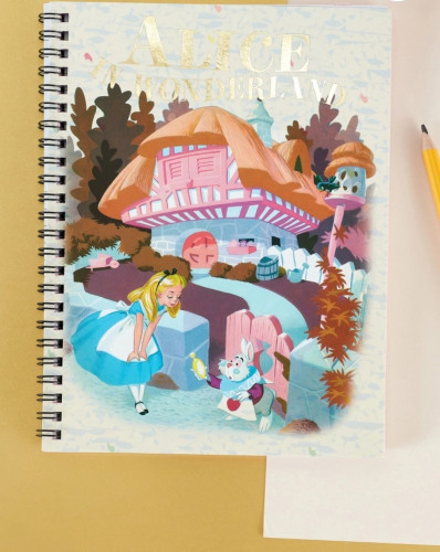 دفتر اليس في بلاد العجائب مقاس a5