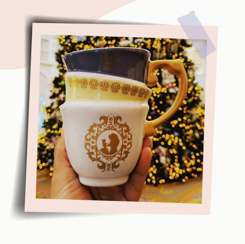 كوب الجميله و الوحش بطراز اكواب أليس