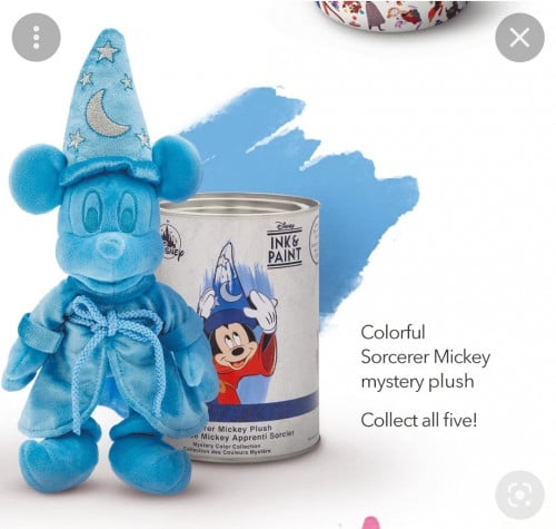 دمية ميكي ماوس من مجموعة انك اند بينت باللون الازر...