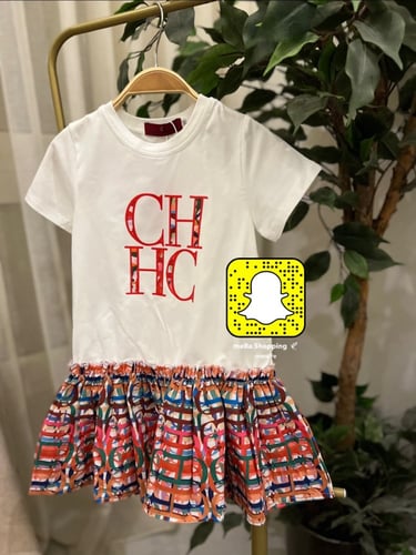 فستان CH بكشكش