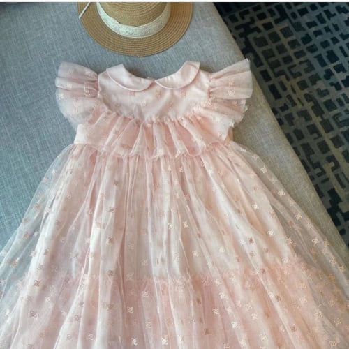 فستان فيندي تل مطرز