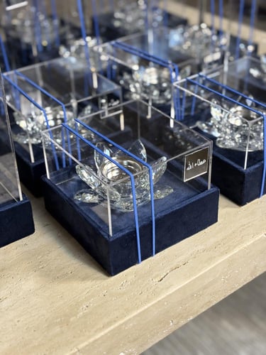 مبخره كرستاليه على شكل ورده